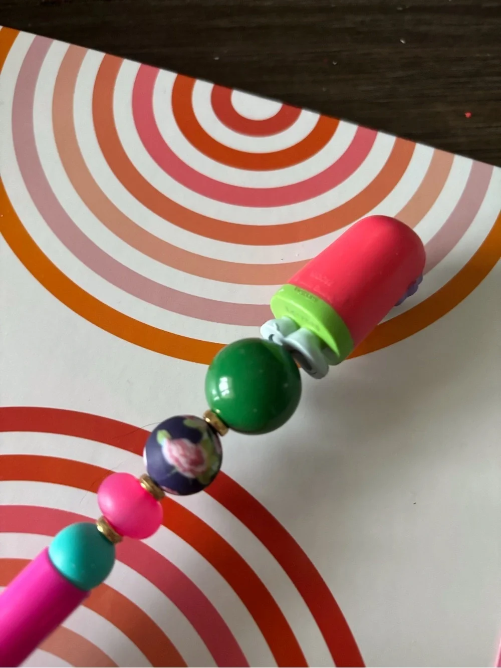 Bluey: Bluey as Granny Beaded Decorative Handmade Pen